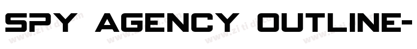 Spy Agency Outline字体转换